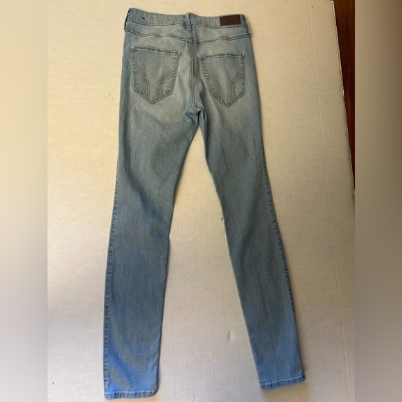 Hollister high rise super skinny classic stretch Jeans LightWash Denim Sz-3R. O5 - Picture 3 of 12